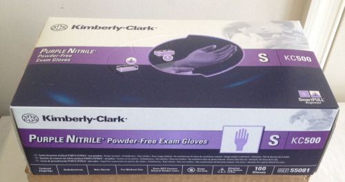 100/Box Kimberly Clark Nitrile Disposable Gloves Powder Free Latex Free SMALL