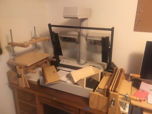 Bookbinding Book Scanner Press Finishing Lying Punch Cradle Iron Backing Boards