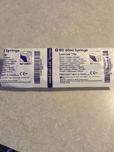 60 mL BD™ syringe with BD Luer-Lok™ tip. (SEALED/STERILE)