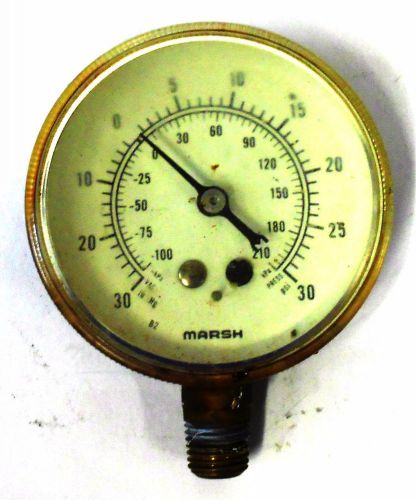 Marsh gauge 0-30 psi, 0-210 kpa, 2 7/8&#034; diameter for sale