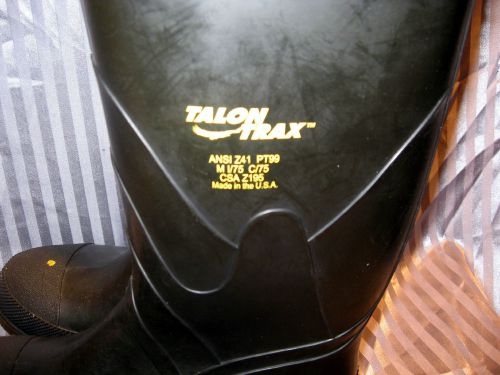 Talon Trax 16&#034; Knee Boots, Men, Size 8, Steel Toe