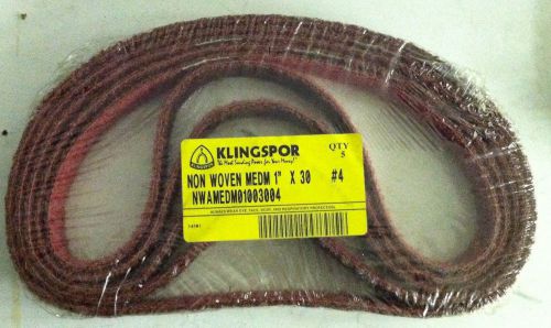 KLINGSPOR-1X30-Non-Woven-Surface-Conditioning-Belt-Medium Scotchbrite Type Pack