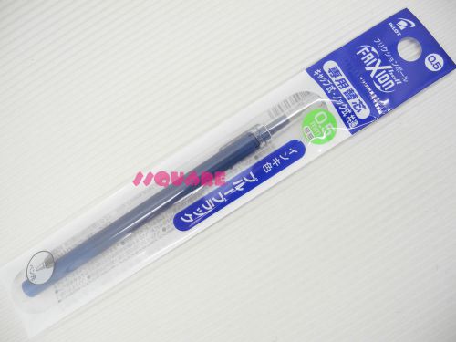 3 Refills for Pilot FriXion 0.5mm Extra Fine Erasable Rollerball pen, Blue-Black