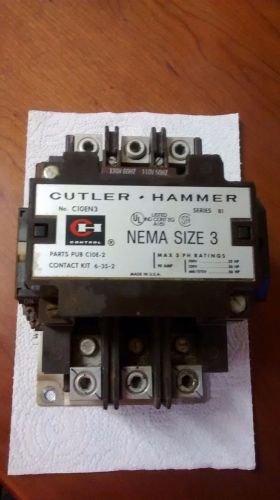 CUTLER-HAMMER   CASE SWITCH BREAKER C10EN3  (273)
