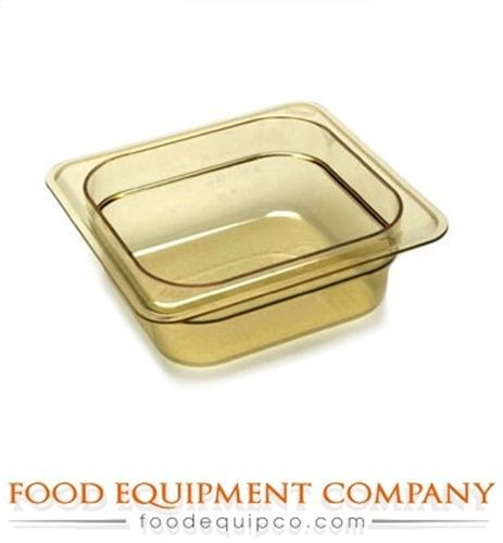 Cambro 62HP150 H-Pan™ 1/6-size 2-1/2&#034;D amber  - Case of 6