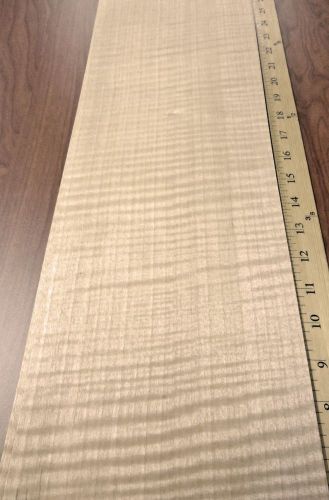 Anigre Figured (Tiger Fiddleback) wood veneer 7&#034; x 26&#034; raw no backer 1/42&#034; AAA