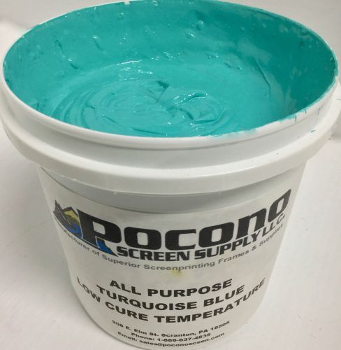 All Purpose Turquoise Blue Low Cure Temperature Ink (Gallon)