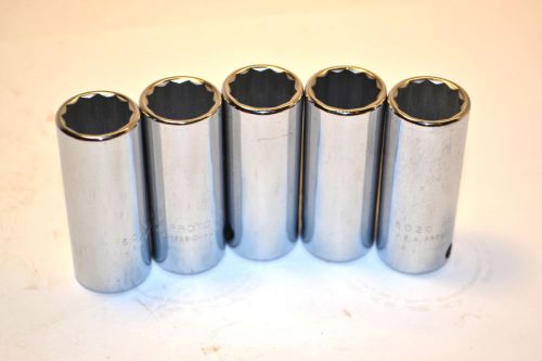5 nos proto usa no. 5020 3/8&#034; drive 12 point 5/8&#034; deep sockets #k99 for sale