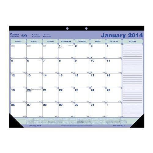 Blueline Monthly Desk Pad, Academic, July 2013 - July 2014, 1 Pad (CA181731)
