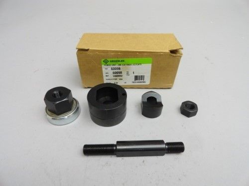 Greenlee 60098 DD double D hand/hydraulic receptacle knockout punch 1.37&#034; X 1.12