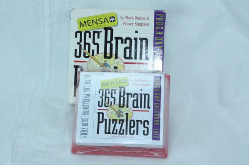 New Vintage 365 Brain Puzzlers Page a Day Calendar 2012