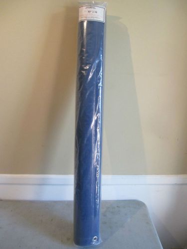 New 33&#034; x 15&#039; blank BLUE 18 oz Block-Out vinyl sign banner tarp, grommets