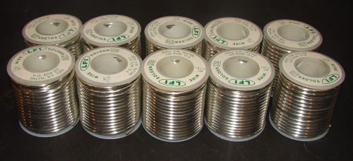 LOT OF 10 BRAND NEW ROLLS 95/5 LEAD FREE WIRE SOLDER 1LB SPOOLS *FREE SHIPPING*