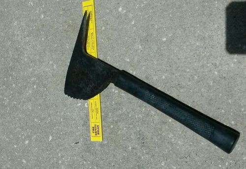 Crash axe. Firefighter ARFF rescue tool or military forcible entry ax.