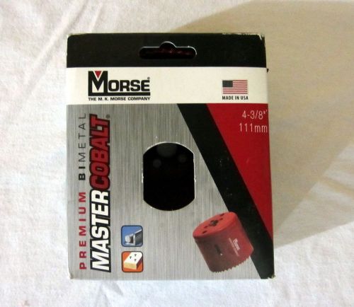 MK Morse New AV70 Premium Bi-Metal 4-3/8&#034; Master Cobalt Hole Saw