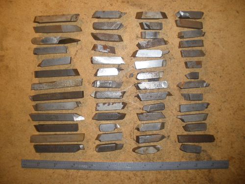 Lot of 55 Hi-Speed Steel Lathe Turning Tool Bits Cutters 3/8&#034; square