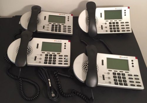 Lot Of 4 SHORETEL IP 530 VOIP Silver Phone IP530