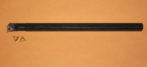 Kennametal s08-stfpr2 8&#034; long boring bar with 1/2&#034; shank + 3 coated inserts new for sale