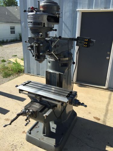 Bridgeport Vertical Milling Machine - 1 HP 9 x 36 Table &amp; Digital Read Out (DRO)
