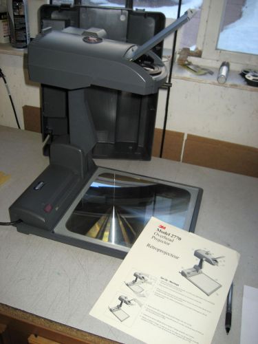Used 3m 2770 portable overhead projector, hard case w/warranty for sale