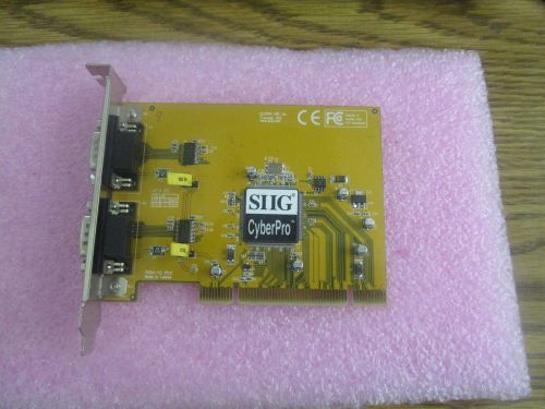 SIIG CyberPro Model: P054-Y2 Dual Serial Port Board.  JJ-P0212-B.  Version 5.0&lt;