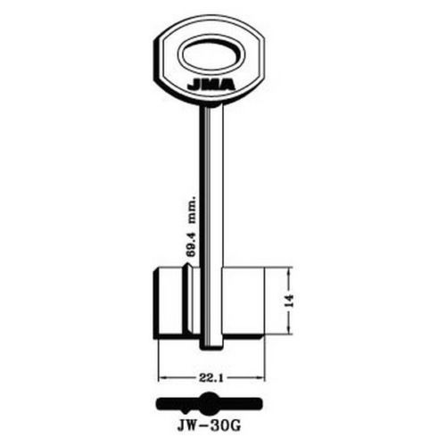 3 X JUWEL(Mul-T-Lock) Key Blanks JW-30G