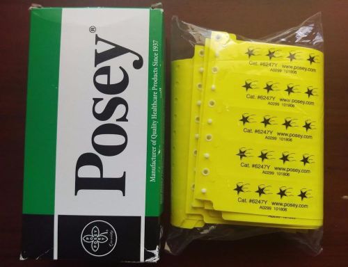Posey Fall Precaution Bracelets Yellow 50/Box #6247Y NEW IN BOX