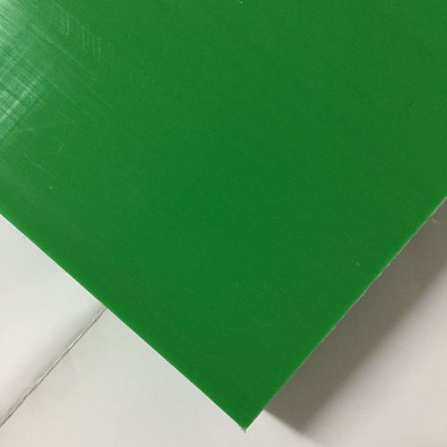 HDPE (High Density Polyethylene) Plastic Sheet 1&#034; x 24&#034; x 24&#034; Green Color