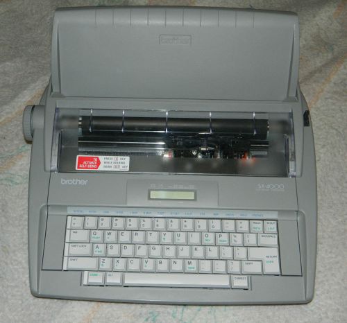 Brother Electronic Typewriter # SX-4000 with Cover &amp; Ribbon Cartridge Installed