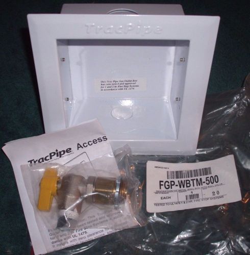 Tracpipe Omega Flex FGP-WBTM-500 Metal Wall Valve Box w/ 1/2&#034; ball valve