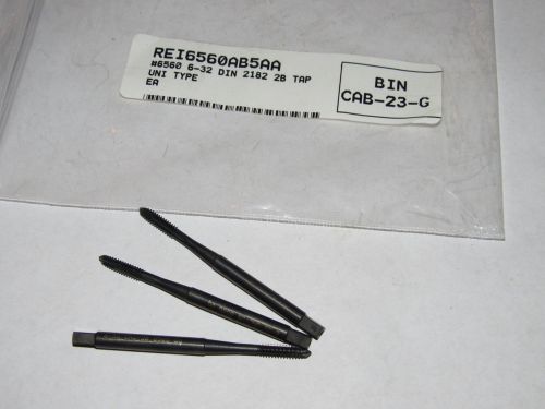 1 reime-noris #6-32 unc-2b uni hsse 3-flutes oxide plug spiral point tap germany for sale