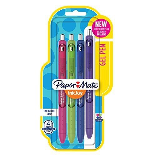 Paper Mate Inkjoy Gel Pens, Medium Point, Assorted, 4-Pack (1956277)