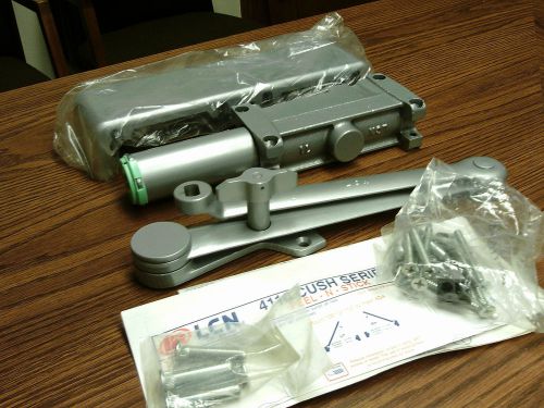 IR LCN Smoothee, aluminum door closer, model 4111, HCUSH, RH, TBSRT          EH