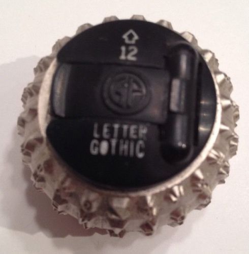GP IBM Golf Ball Type Element Font Letter Gothic 12 pitch  Selectric Typewriter