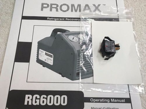 Promax RG6000 Refrigerant Recovery Unit Main On/OFF Power Switch 2 Terminal