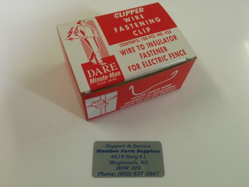 Dare prodcuts wire clipper fastener 458 1 - box of 100 for sale