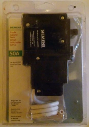 SIEMENS QF250P Type QPF GFCI 2-POLE 50 AMP GROUND FAULT CIRCUIT BREAKER