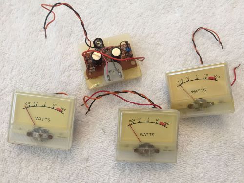 Set of 4 Analog Watt Meters