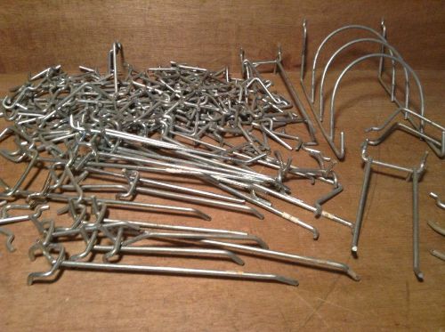 Assorted Lot Of 150 Pegboard Hooks - Various Small To Medium Sizes 5lbs