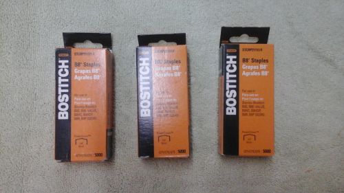 Stanley Bostitch B8 PowerCrown Premium 1/4&#034; Staples (STCR21151/4) Lot of 3 Boxes