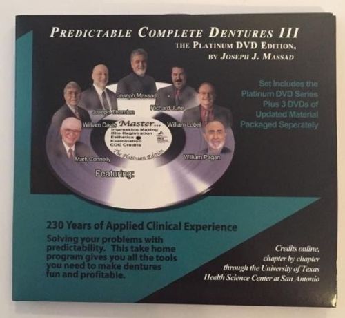 Predictable Complete Dentures III The Platinum DVD BONUS ~ $129 Establisher