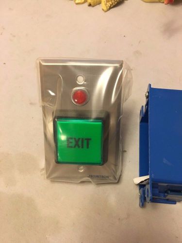 factory sealed Securitron PB2 Green Push To Exit Button Momentary with box