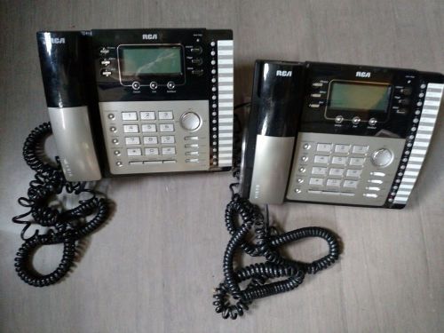 (2) RCA Visys 25424RE1-A, Office Phones Conference, Mic, Intercom, FOR REPAIR