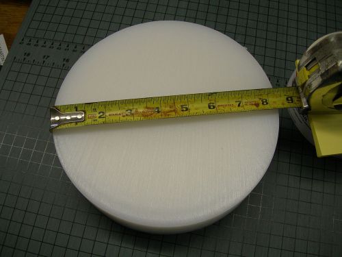 Nylon rod, 8-3/8&#034; dia x 2&#034; long white color &amp; shippig is included in cost!!! for sale