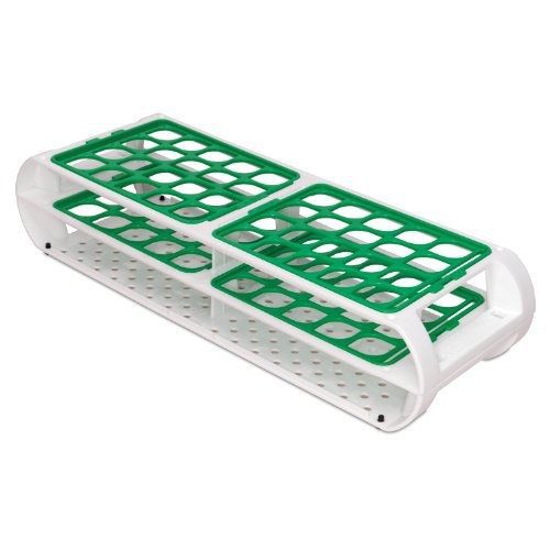 Bel-art products bel-art scienceware switch-grid test tube rack, green color for sale