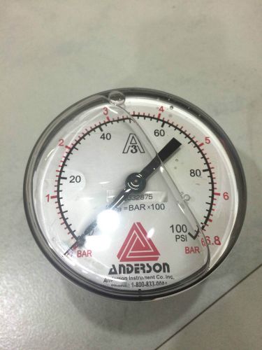 Anderson Pharmaceutical Series 0 - 160 PSI Pressure Gauge/Sensor