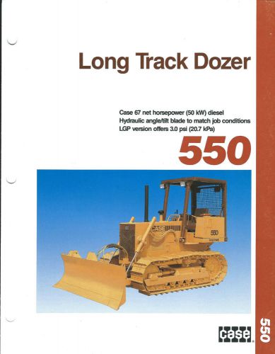 Equipment Brochure - Case - 550 - Long Track Dozer - Crawler  (E2958)