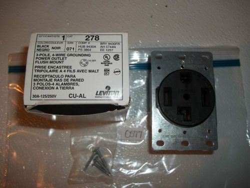 Leviton 278 14-30 30A 125/250V receptacle NIB