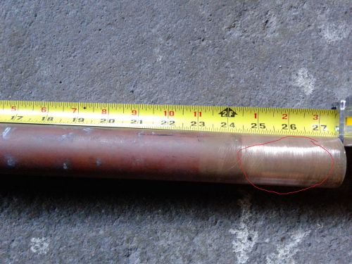 Old stock 1-1/2&#034; copper pipe type l copper pipe 27&#034; plus (made in usa) for sale