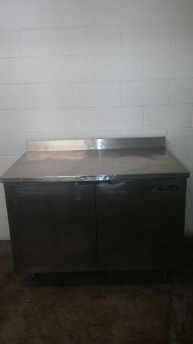 True TWT-48 Refrigerated 2 Door Worktop 48&#034; Cooler Tested 115 Volt